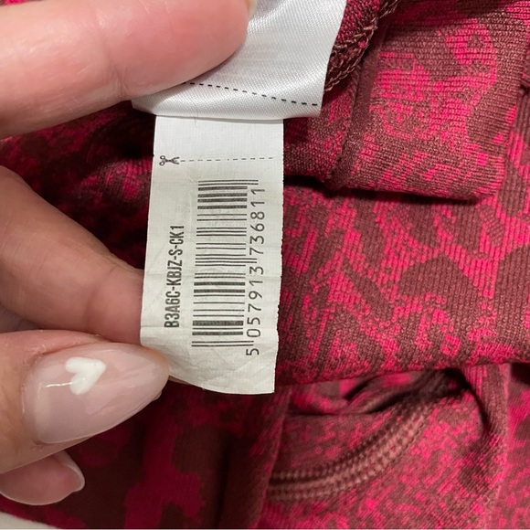 Gymshark Womens Adapt Animal Seamless Leggings Red Reef/Cherry Brown | Sz Small - Picture 14 of 16